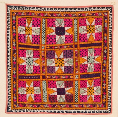 Lot 119 - A CLOTH WALL-HANGING (CHAKLA), GUJARAT, WESTERN INDIA, EARLY 20TH CENTURY