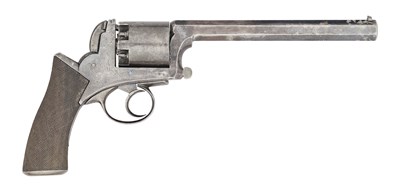 Lot 437 - A VERY RARE 38-BORE PERCUSSION SHEATH’S PATENT SELF-COCKING FIVE-SHOT REVOLVER