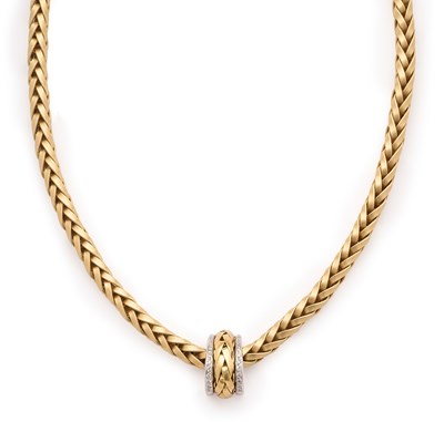 Lot 713 - GOLD AND DIAMOND NECKLACE, 1998/99
