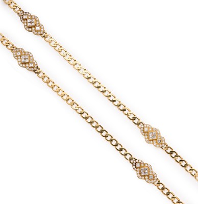Lot 744 - DIAMOND NECKLACE, 1980s