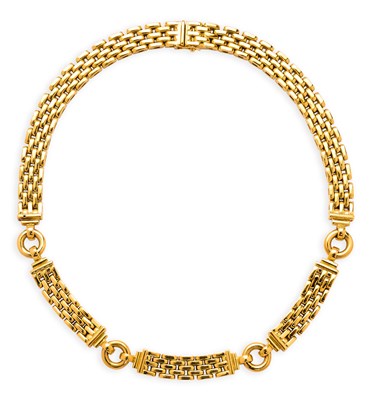 Lot 709 - DAVID MORRIS: GOLD NECKLACE, 1988