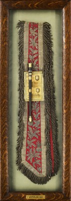 Lot 223 - A RARE FRENCH NAPOLEONIC DRUMMER’S BALDRIC, EARLY 19TH CENTURY
