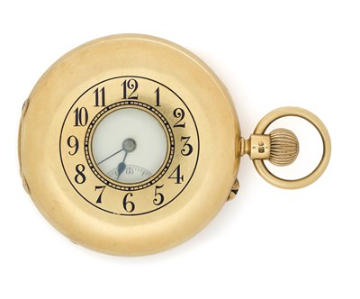 Lot 506 - VICTORIAN GOLD HALF-HUNTING CASED POCKET WATCH WITH THIEF-PROOF BOW, COLLINGWOOD & CO., LONDON, CIRCA 1890