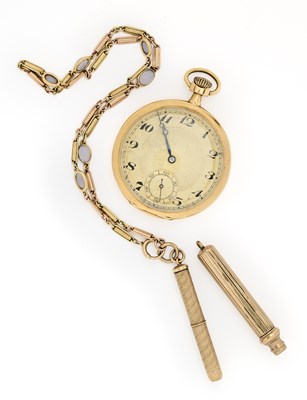 Lot 509 - GOLD POCKET WATCH, SWISS, EARLY 20TH CENTURY
