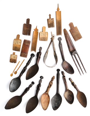 Lot 236 - A COLLECTION OF ASIAN WOOD OBJECTS, FIRST HALF 20TH CENTURY