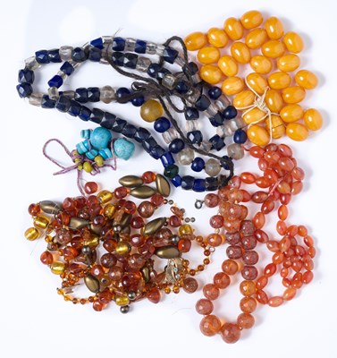 Lot 502 - A MISCELLANEOUS COLLECTION OF BEADS AND OTHER JEWELLERY, MOSTLY INDIA, TIBET AND CHINA