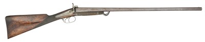 Lot 305 - A RARE LIEGE 13 BORE PIN-FIRE BASTIN PATENT D.B. SPORTING GUN BY JH. MONTIGNY