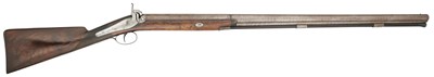 Lot 298 - A 10-BORE PERCUSSION WILDFOWLING GUN BY W. MCLAUCHLAN, EDINBURGH, CIRCA 1845