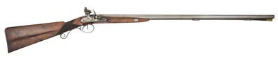 Lot 275 - A FINE AND RARE 20 BORE FLINTLOCK D.B. SPORTING GUN BY EZEKIEL BAKER, LONDON, NO. 1001, CIRCA 1805