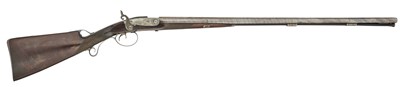 Lot 304 - A RARE FRENCH 22 BORE PERCUSSION PAULY PATENT BREECH-LOADING D.B. SPORTING GUN