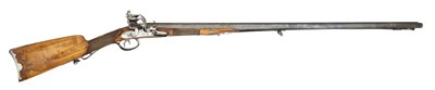 Lot 290 - A FRENCH 22-BORE FLINTLOCK D.B. SPORTING GUN BY DUON, NANCY, CIRCA 1780-90