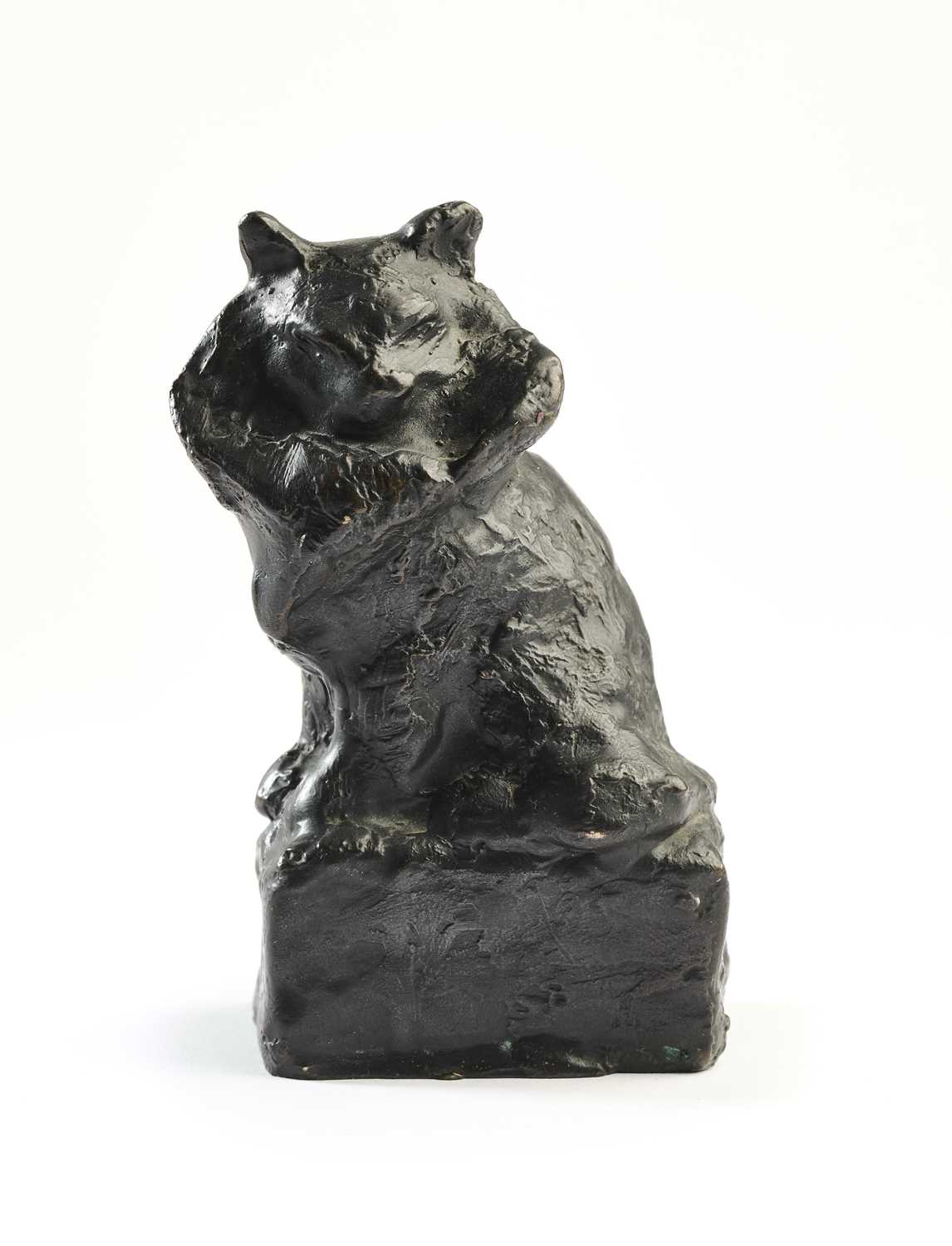 Lot 97 - THEOPHILE ALEXANDRE STEINLEN (1859 - 1923): SEATED ANGORA CAT