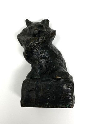 Lot 97 - THEOPHILE ALEXANDRE STEINLEN (1859 - 1923): SEATED ANGORA CAT