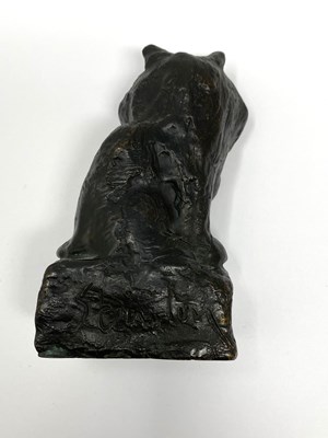 Lot 97 - THEOPHILE ALEXANDRE STEINLEN (1859 - 1923): SEATED ANGORA CAT