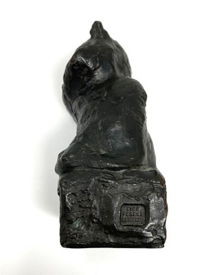 Lot 97 - THEOPHILE ALEXANDRE STEINLEN (1859 - 1923): SEATED ANGORA CAT