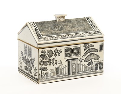 Lot 213 - A VIZAGAPATAM 'COTTAGE' WORK BOX, SOUTH-EASTERN INDIA, EARLY 19TH CENTURY