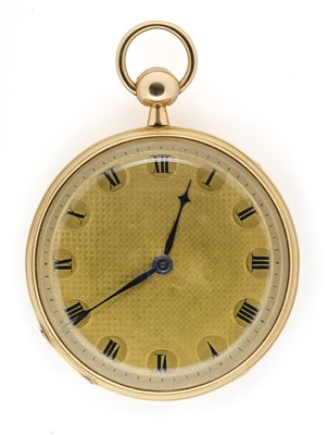 Lot 503 - GOLD QUARTER REPEATING POCKET WATCH, SWISS, CIRCA 1825