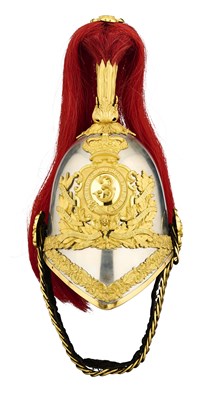 Lot 235 - AN OFFICER’S HELMET OF THE 3RD BOMBAY LIGHT CAVALRY, CIRCA 1847-70