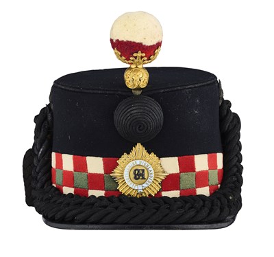 Lot 248 - A SHAKO OF THE 91ST (ARGYLLSHIRE) HIGHLANDERS, CIRCA 1900