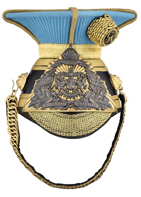 Lot 250 - AN OFFICER’S CHAPKA OF THE CITY OF LONDON IMPERIAL YEOMANRY