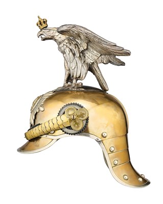 Lot 224 - A HELMET OF THE PRUSSIAN GARDE DU CORPS OR GARDE KUIRASSIER REGIMENT, CIRCA 1900-1914