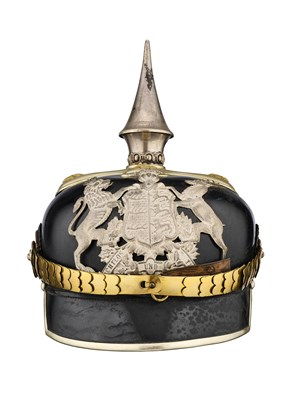 Lot 228 - AN OFFICER’S HELMET OF THE KINGDOM OF WURTTEMBERG, CIRCA 1900-1914