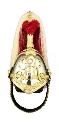 Lot 257 - AN OFFICER’S HELMET OF THE DERBYSHIRE YEOMANRY, CIRCA 1910