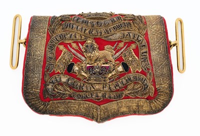 Lot 587 - AN OFFICER’S POUCH OF THE 15TH HUSSARS