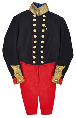Lot 238 - A MADRAS ARTILLERY OFFICER'S FULL DRESS COATEE, CIRCA 1840-55