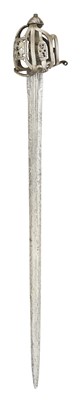 Lot 131 - A SCOTTISH BASKET-HILTED BROADSWORD, THE HILT BY JOHN SIMPSON THE YOUNGER OF GLASGOW