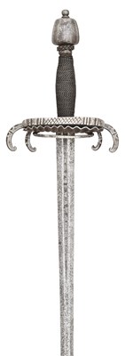 Lot 65 - AN ITALIAN SWORD WITH ‘CRAB-CLAW’ HILT, EARLY 17TH CENTURY, POSSIBLY VENETIAN