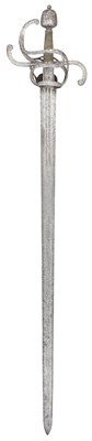 Lot 35 - A NORTH EUROPEAN SWORD RAPIER, LAST QUARTER OF THE 16TH CENTURY, POSSIBLY ENGLISH OR GERMAN
