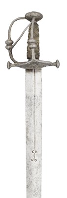 Lot 58 - A NORTH EUROPEAN MILITARY SWORD, CIRCA 1640-60