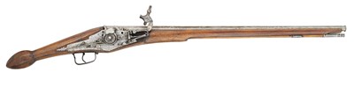 Lot 106 - A 56 BORE GERMAN WHEEL-LOCK HOLSTER PISTOL OF NOTABLE LENGTH, CIRCA 1610-20