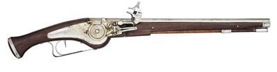 Lot 111 - A 25 BORE AUSTRIAN WHEEL-LOCK HOLSTER PISTOL, CIRCA 1630