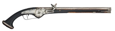 Lot 113 - A 30 BORE NORTH EUROPEAN MILITARY WHEEL-LOCK HOLSTER PISTOL, CIRCA 1640-60, PROBABLY DANISH