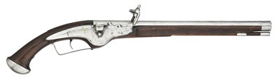 Lot 116 - A 20 BORE MILITARY WHEEL-LOCK HOLSTER PISTOL, CIRCA 1660, PROBABLY AUSTRIAN