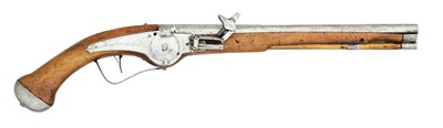 Lot 117 - AN AUSTRIAN 30 BORE WHEEL-LOCK HOLSTER PISTOL, CIRCA 1660