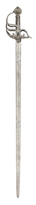 Lot 135 - A FINE ENGLISH 'MORTUARY' HILTED BACKSWORD, SECOND QUARTER OF THE 17TH CENTURY