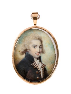 Lot 175 - A PORTRAIT MINIATURE OF A GENTLEMAN, BY SOPHIA H. M. HOWELL (CIRCA 1781-1788), DATED 1786