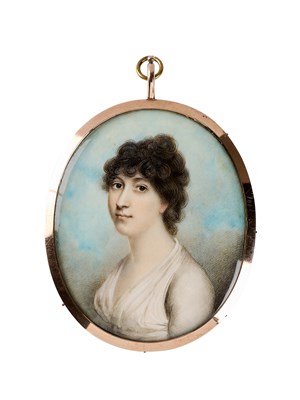 Lot 173 - A PORTRAIT MINIATURE OF A LADY, BY ANDREW PLIMER (BRITISH 1763-1837), CIRCA 1800