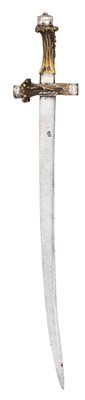 Lot 86 - AN ENGLISH SILVER-MOUNTED HUNTING HANGER, LATE 17TH CENTURY
