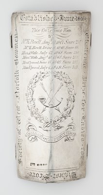 Lot 624 - A SILVER LADY ARCHER’S BRACE, LONDON SILVER HALLMARKS FOR 1848, MAKER’S MARK H.H