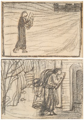 Lot 42 - ATTRIBUTED TO EDWARD BURNE-JONES (BRITISH 1833-1898)