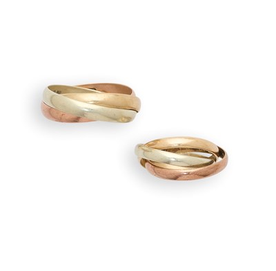 Lot 321 - TWO GOLD TRINITY RINGS, 1983