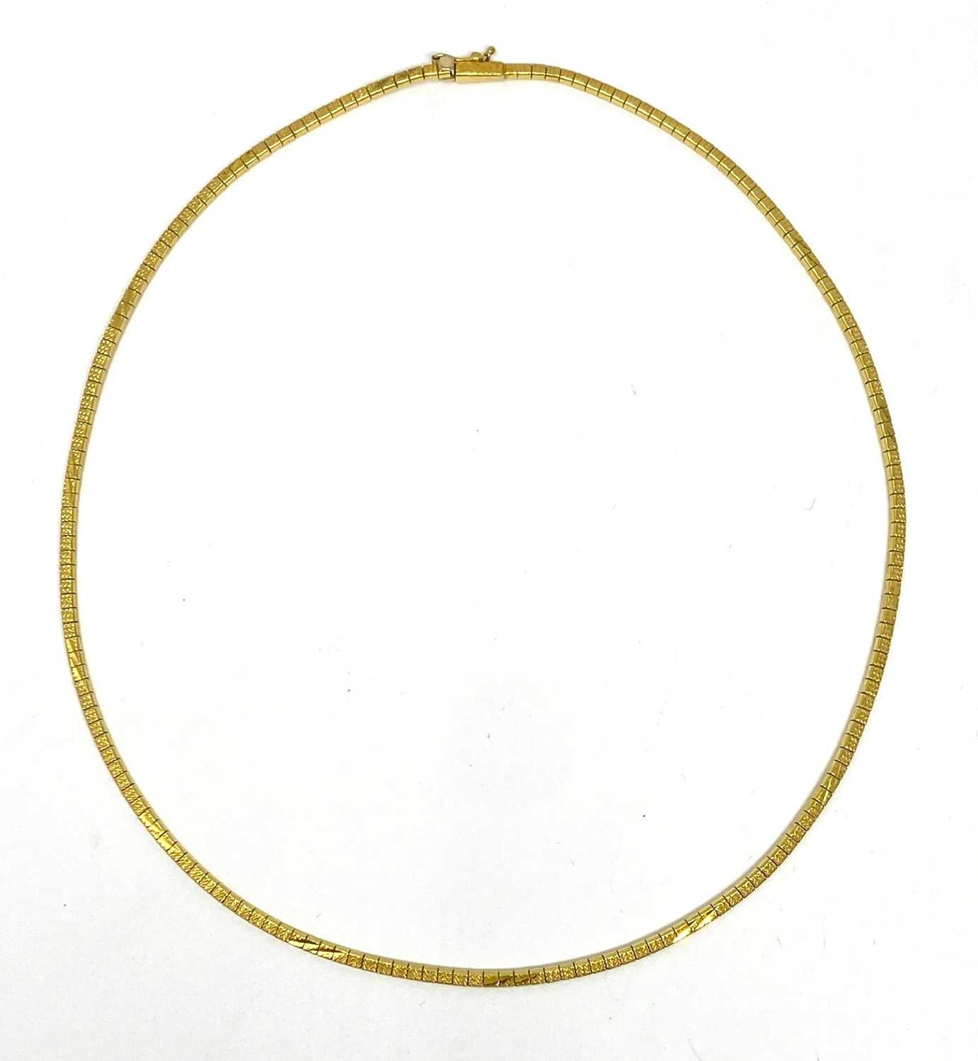 Lot 372 - FANCY LINK NECKLACE