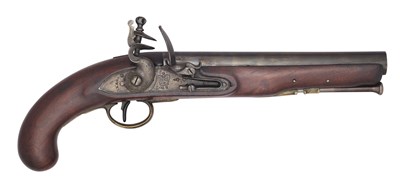 Lot 336 - A 10 BORE FLINTLOCK 1796 PATTERN HEAVY CAVALRY PISTOL, CIRCA 1800