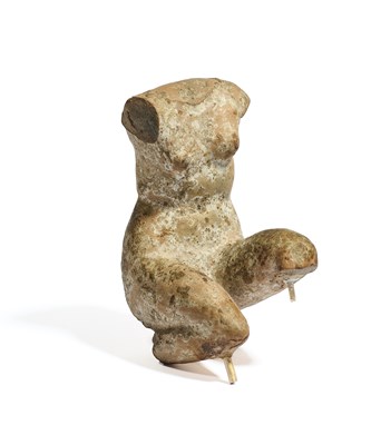 Lot 17 - A HELLENISTIC TORSO OF APHRODITE, 3RD-2ND CENTURY B.C.