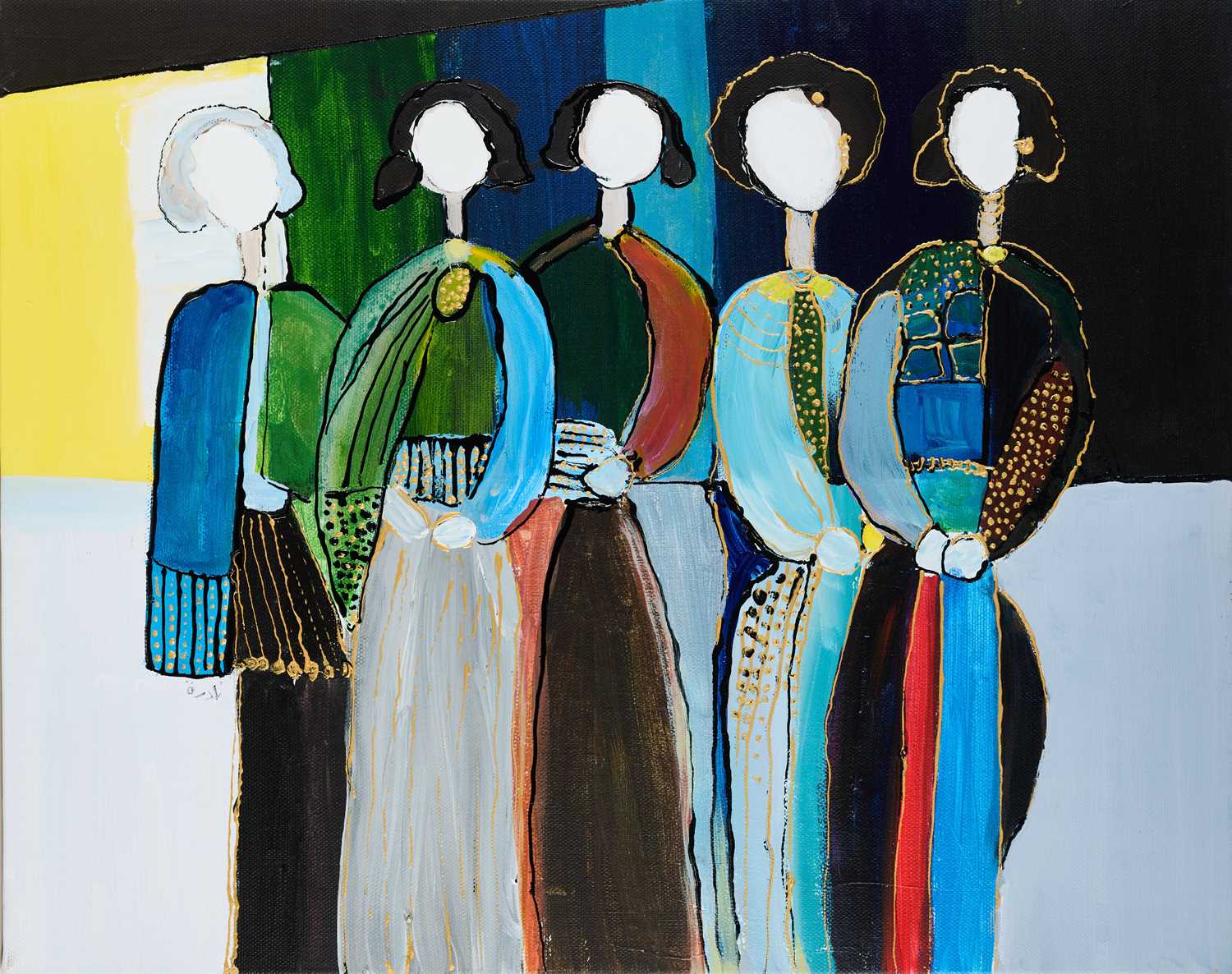 Lot 377 - NADIRA AZZOUZ (IRAQI 1927-2020)