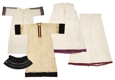 Lot 192 - TWO BALKAN COSTUMES AND TWO GREEK DRESSES, EARLY 20TH CENTURY